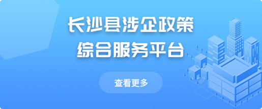長(zhǎng)沙縣涉企政策綜合服務(wù)平臺(tái)